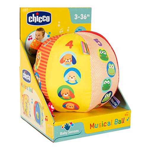 Chicco-Musical Ball Primeros Juguetes, Multicolor, Sin Talla (00010058000000)