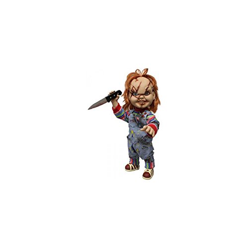 Child's Play Figura Chucky El Muñeco Diabolico 38cm con Voz + Star Wars Star Wars Baby Yoda El niño de la Serie The Mandalorian, Figura Peluche de 28 cm (Mattel GWD85)