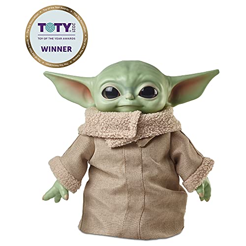Child's Play Figura Chucky El Muñeco Diabolico 38cm con Voz + Star Wars Star Wars Baby Yoda El niño de la Serie The Mandalorian, Figura Peluche de 28 cm (Mattel GWD85)