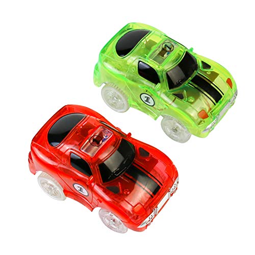 Circuito Coches de Carreras Niños 2 PCS Juguetes Coches para Pista Niños 3 4 5 6 Años, Entrega aleatoria de color