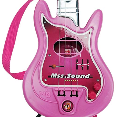 CLAUDIO REIG-Conjunto Flash micrófono + bafle + Guitar, Color Rosa (8441)