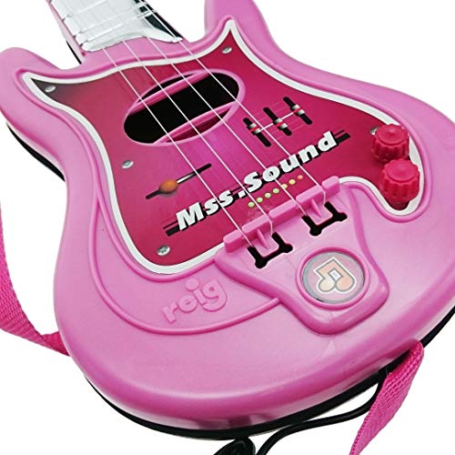 CLAUDIO REIG-Conjunto Flash micrófono + bafle + Guitar, Color Rosa (8441)