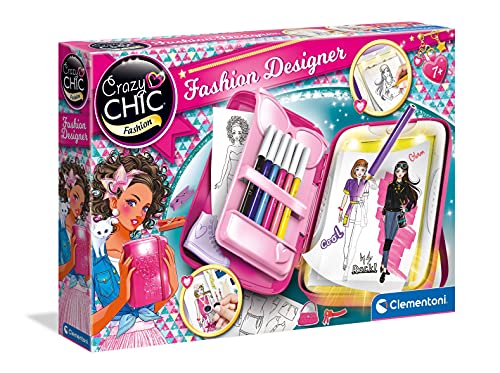 Clementoni-15138 - Diseña la Moda - juego creativo de moda a partir de 7 años
