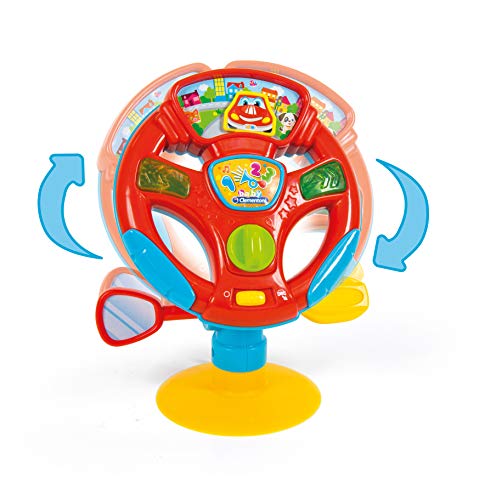 Clementoni-17241 - Volante de Actividades - juguetes bebé con sonido a partir de 10 meses