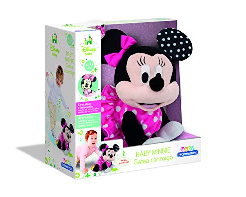 Clementoni-55269 - Baby Minnie Gateos - gateador bebé de Disney a partir de 6 meses