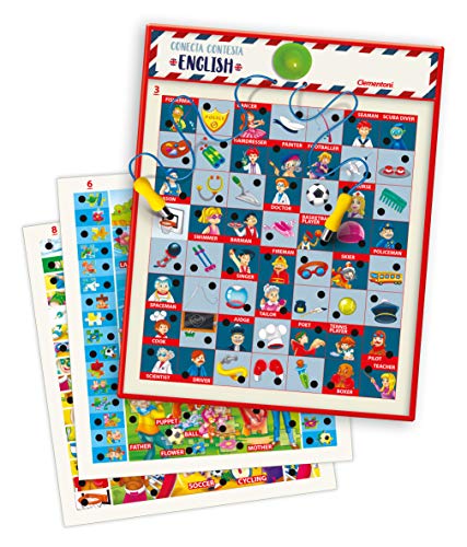 Clementoni-65381 - Conecta-Contesta Inglés - juego educativo electrónico a partir de 5 años
