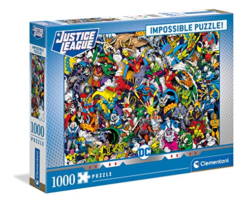Clementoni DC Comics-Puzzle (1000 Piezas), diseño de cómic, Multicolor (39599)