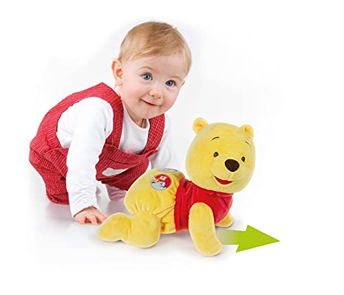 Clementoni - Disney Winnie The Pooh Gattona con Me, Peluche Primeros Pasos, Multicolor, 17306