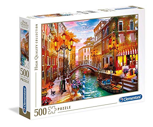 Clementoni- Puzzle 500 Piezas Atardecer en Venecia, Multicolor (35063.6)