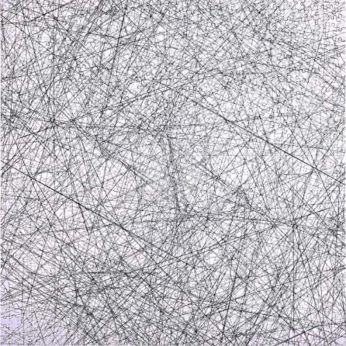 cnmd Puzzle-The Lines -1000 Piezas Blanco y Negro Desafío de Moda Simple Rompecabezas de Tablero Azul