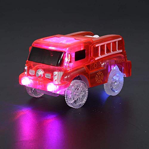 Codomoxo® Voiture pour Le Magic Tracks Circuit Flexible et Lumineux-Piste Jouet Cadeau de Aidez Les Enfants à Grandir - Vu à la télé (6 pack)