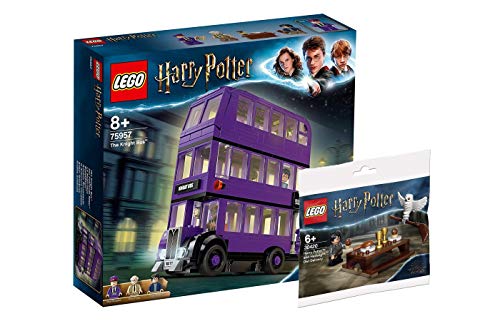 Collectix Lego Harry Potter 75957 Harry Potter y los prisioneros de Askaban – El caballero de viaje + 30420 Harry Potter y Hedwig, entrega de búhos (bolsa de plástico)