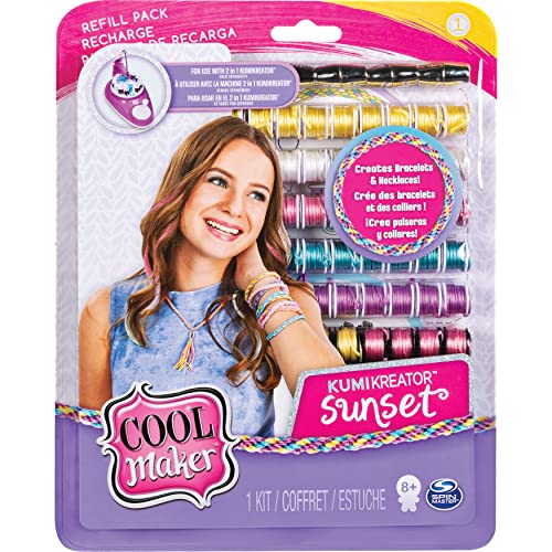 Cool Maker 6038304 - Kumi Fashion Set para crear hasta 12 pulseras con KumiKreator, para niñas de 8 años en adelante, modelos surtidos