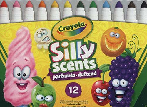 Crayola-12 rotuladores Silly Scents Broadline, 12 Unidad (Paquete de 1) (58-8337)
