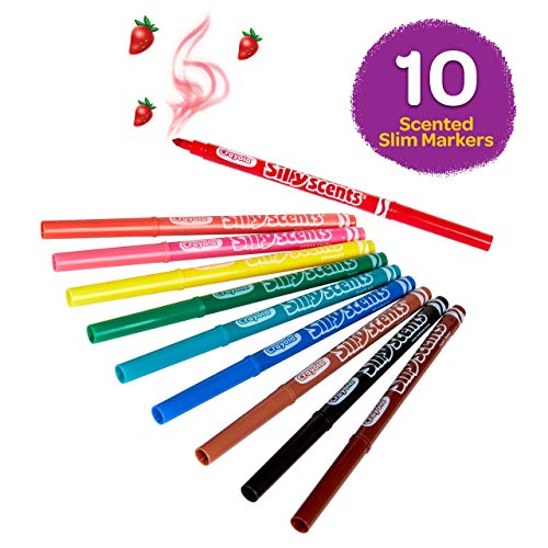 Crayola - 58-5071G 10 Rotuladores Lavables"Los Olorosos", Multicolor