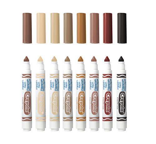 Crayola 58-8336 - I Lavabilissimi 8 Rotuladores, Punta Maxi, Colores Multiculturales , Modelos/colores Surtidos, 1 Unidad