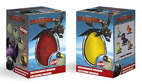 Craze 17357 – Growing Dreamworks Dragons XXL, 2 unidades, colores surtidos
