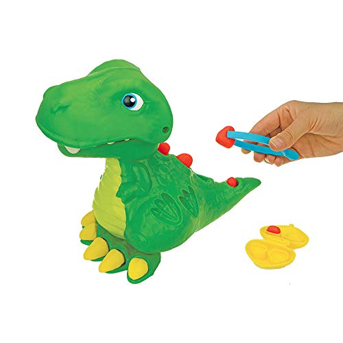 CREADO' Nice Group - Dino Dentino Pasta modelable - Set con Dinosaurio 3D, moldes y Herramientas - 89000