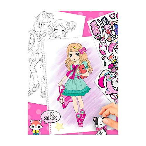 Cuadernos para colorear Multicolor TOP MODEL