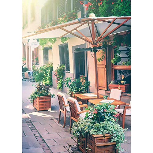 Cuteefun Puzzle 500 Piezas para Adultos Calle del Café Paisaje Rompecabezas De Cartón para Juego Familiar Decoración Hogareña