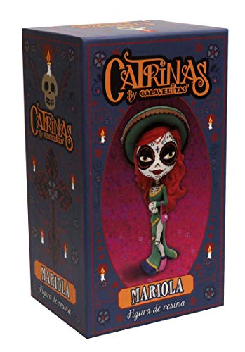 CYP BRANDS-FIGURA DE RESINA EN CAJA CATRINAS-MARIOLA, multicolor, (MR-02-CT)