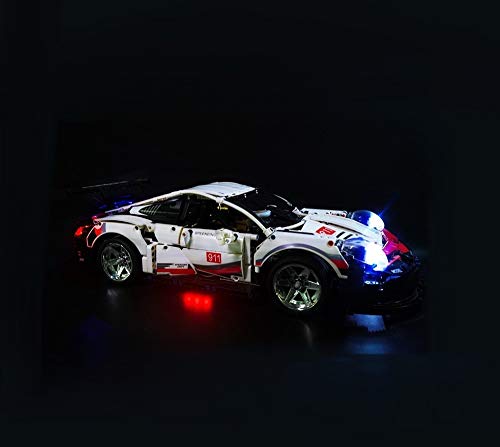 Daniko Lego - Kit de iluminación LED para Porsche 911 RSR 42096 modelo Technic (Porsche no incluido)