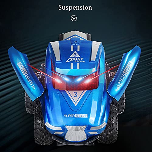 DBXMFZW Control Remoto Stunt Car 2.4GHZ Big Feet RC Buggy 4WD Stunt Control Remoto RC Cars para Adultos Vehículo De Control Remoto Inalámbrico De Seis Vías, con Luz/Música Fast Car Toys para Niños Y