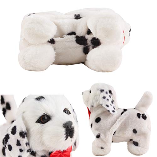 deAO Mascota Interactiva Perrito Robot Inteligente Juguete Electrónico con Ladridos, Movimientos y Sensor al Tacto (Blanco)