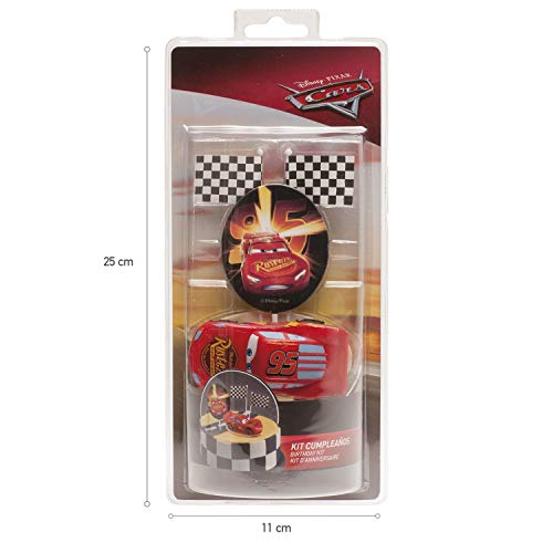 Dekora-303009 Decoracion para Tartas con la Figura de Rayo McQueen de PVC de la Peliculas Cars, Multicolor (303009)