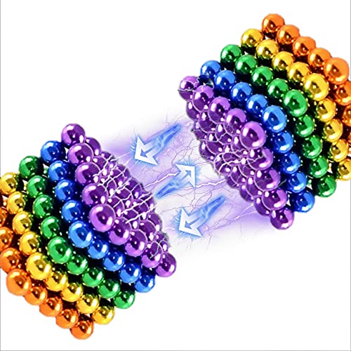 Desconocido Bolas magnéticas de Colores 5mm 125 Piezas – Bolitas magnéticas – Bolas de imán para aliviar el estrés – Magnet Balls