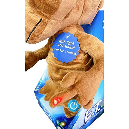 Desconocido E.T. El Extraterrestre, Peluche Español con luz y Sonido 25cm (10"), en Expositor
