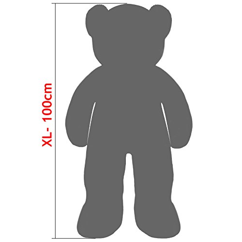Deuba Oso de Peluche Gigante Marrón XL 100 cm Osito Suave y cariñoso para niños y Adultos - Regalo Colores realistas