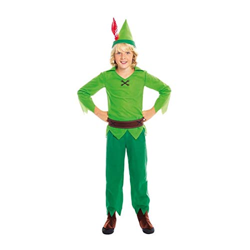 Disfraz Peter Pan Niño【Tallas Infantiles de 3 a 12 años】(Talla 7-9 años) | Disfraces Carnaval Cuentos Personajes Fantasía Niños
