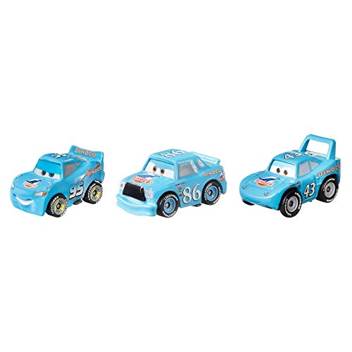 Disney Cars Pack de 3 mini vehículos, modelos surtidos, coches de juguete niños +3 años (Mattel GKG01)