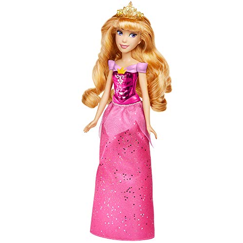 Disney Princess Muñeca de Aurora Royal Shimmer, muñeca con Falda y Accesorios, Juguetes para niños a Partir de 3 años