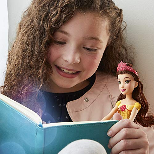 Disney Princess Muñeca de Bella Royal Shimmer, muñeca con Falda y Accesorios, Juguetes para niños a Partir de 3 años