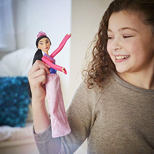 Disney Princess Muñeca de Mulán Royal Shimmer, muñeca con Falda y Accesorios, Juguete para niños a Partir de 3 años