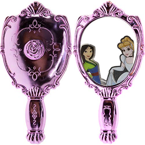 Disney Princess - Townley Girl Juego de maquillaje con 11 piezas, que incluye brillo de labios, esmalte de uñas, espejo, pegatinas de gemas y bolsa holográfica de lentejuelas, a partir de 3 años