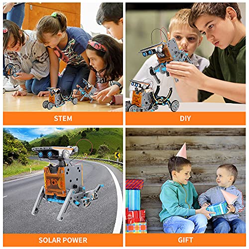 Dreamy Cubby Stem Toys Kit de Robot Solar para Niños de 8 Años 12 en1Educativo de Aprendizaje de Ciencias de Construcción con Alicates para Niños de 8 a 12 Años