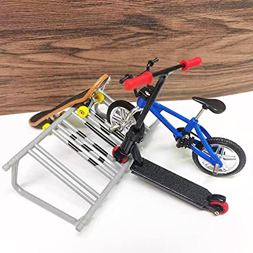 DRXX Finger Skate Park Kit, Mini Finger Toy Set, Finger Skateboard Ramp Set, Skate Park Kit Que Incluye Park, Vitality Board, Pantalones, Bicicleta, Monopatín, Accesorios
