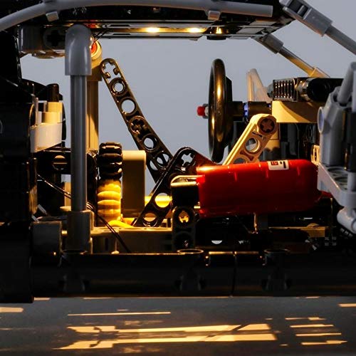 EDCAA Kit de iluminación LED para Technic Fast & Furious Dom's Dodge Charger Racing modelo de coche, icónico juego de construcción de coleccionista compatible con lego 42111 (no incluye el modelo)