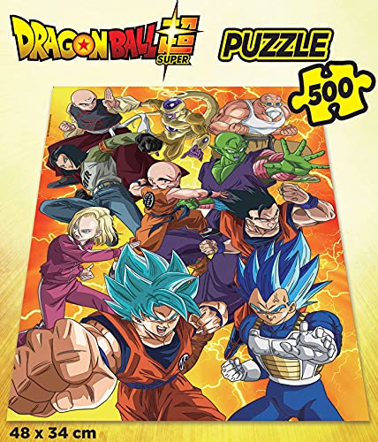 Educa 19009 Dragon Ball Super. Personajes. Puzzle de 500 Piezas, a Partir de 10 años, Multicolor