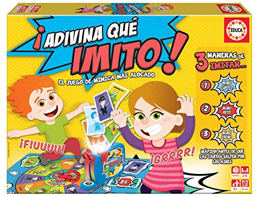 Educa - Adivina Que Imito Juego de Mesa Familiar de mímica, a Partir de 6 años, Color Variado (16987)
