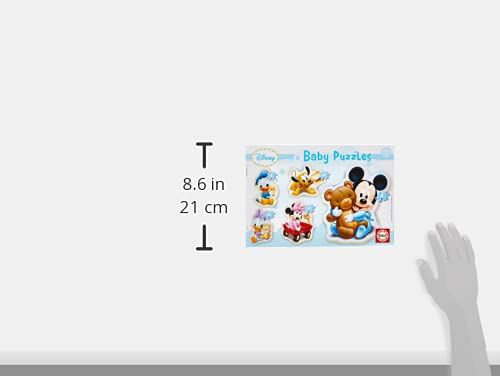 Educa - Baby Mickey Mouse 5 Puzzles Orogresivos de 3 a 5 Piezas, Multicolor (13813)