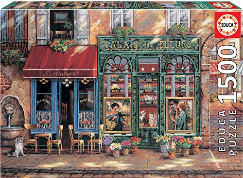 Educa Borras - Genuine Puzzles, Puzzle 1.500 piezas, Palais des fleurs (18004)