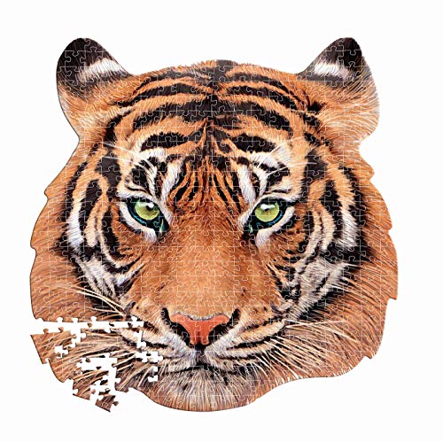 Educa Borras - Serie Animal Face Shaped, Puzzle 375 piezas, Tigre (18475)