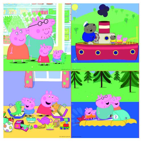 Educa Peppa Pig Conjunto de Puzzles Progresivos, multicolor (15918)
