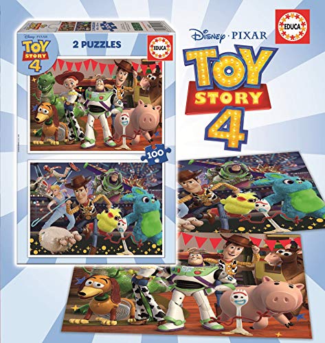 Educa - Toy Story 4 2 Puzzles de 100 Piezas, Multicolor (18107)