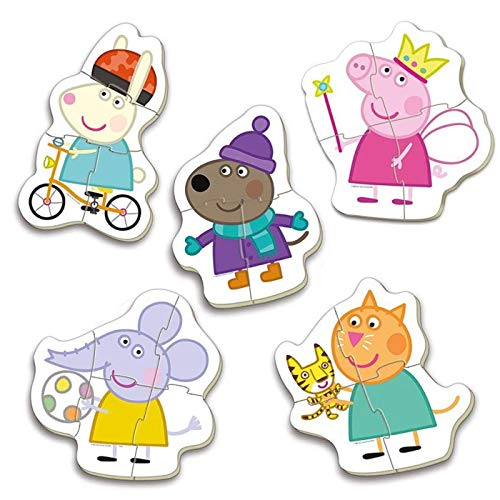Educaborras Puzzle Baby Peppa de 3,4 y 5 Piezas Puzzle Infantil Fabricado en España