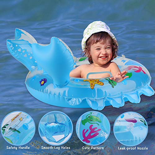 EKKONG Flotador Bebé, Flotador Inflable para Bebé, Anillo de Natación para Bebés, Piscina Hinchables Niños con Asiento 6 a 48 Meses